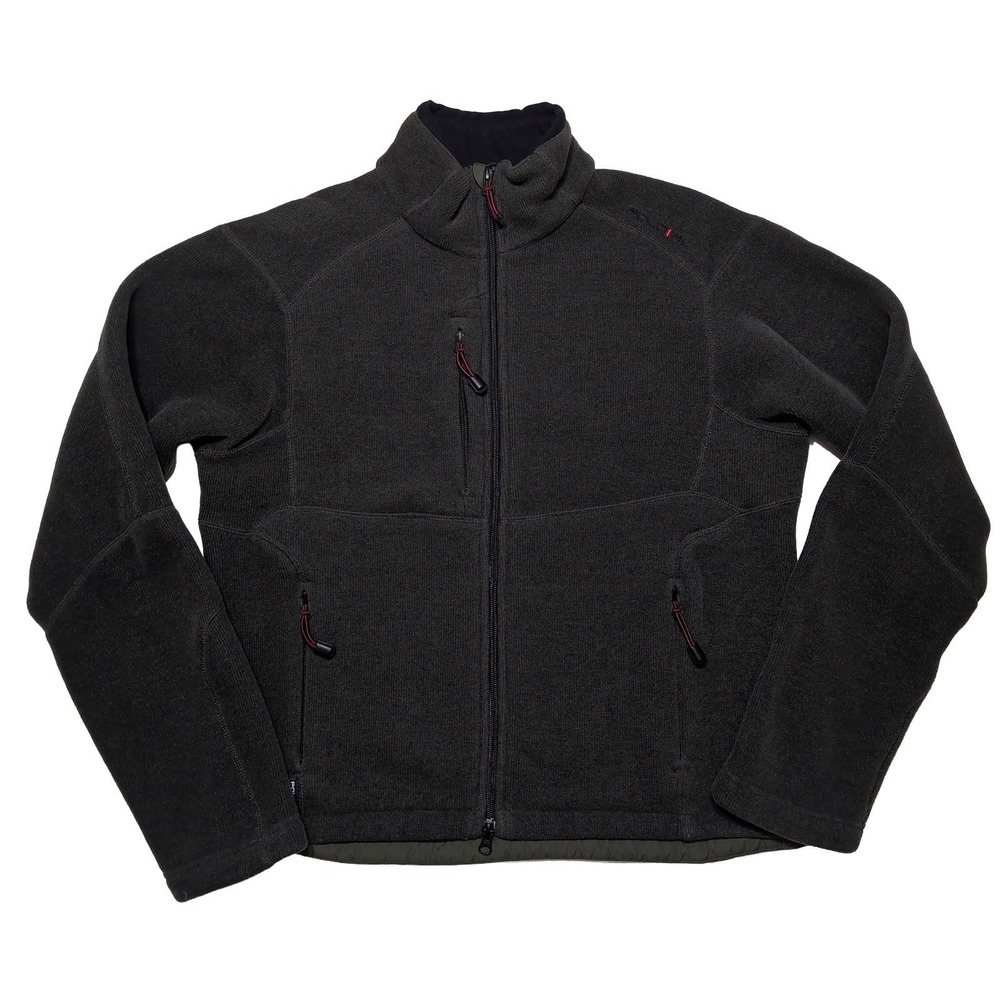 Vintage Y2K POLO RALPH LAUREN Full Zip Fleece Jacket Gray Large L